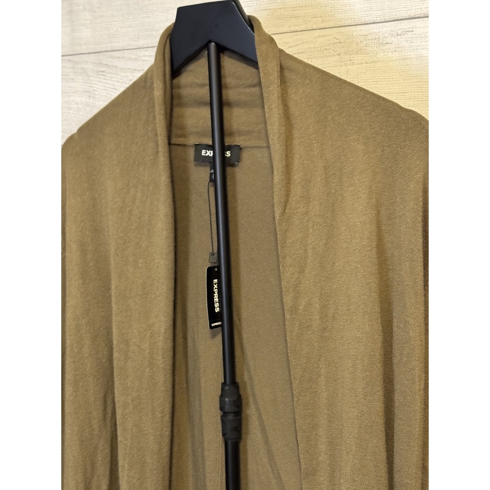 Women's Express Open Cardigan – Olive Green – Size M – NWT - Picture 6 of 11